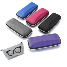 Eyewear cases hard black zip spectacle case Top-grade Exquisite Sunglasses Boxes High Quality Luxury Fabric Fashion Accessory