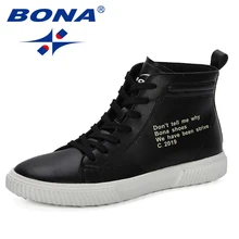 BONA/Новинка года; популярные мужские ботинки; ботильоны; сезон весна-осень; модные высокие кроссовки унисекс; мужская повседневная обувь; botas hombre