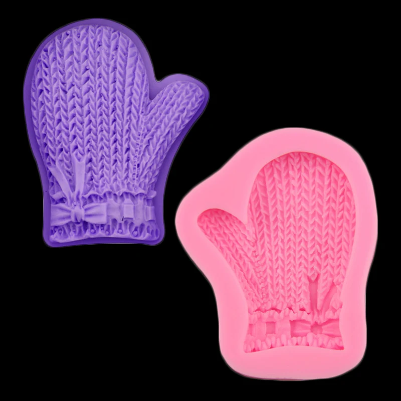 

Christmas Glove Shape Chocolate Candy 3d Silicone Mold Cartoon Image Cake Decoration Baking Tool Soap Mold Sugar Craft