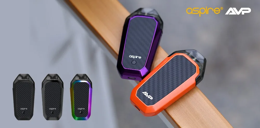 Набор электронных сигарет Aspire AVP Vape Kit 2 мл емкость Pod 1,2/1,3/700 Ом катушка встроенный аккумулятор мАч MTL стартовый комплект Vaper