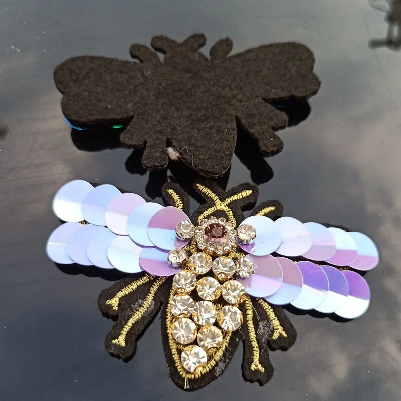 bee beaded patches for clothes 5