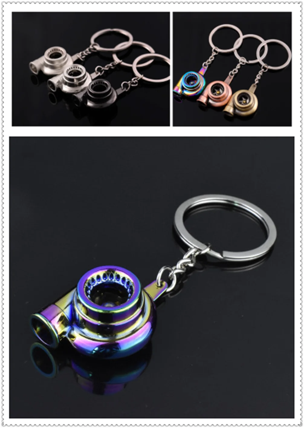 

Car tuning accessories turbocharger metal keychain personality pendant for Fiat 500X Argo 500L 124 Tipo Qubo Panda Mobi
