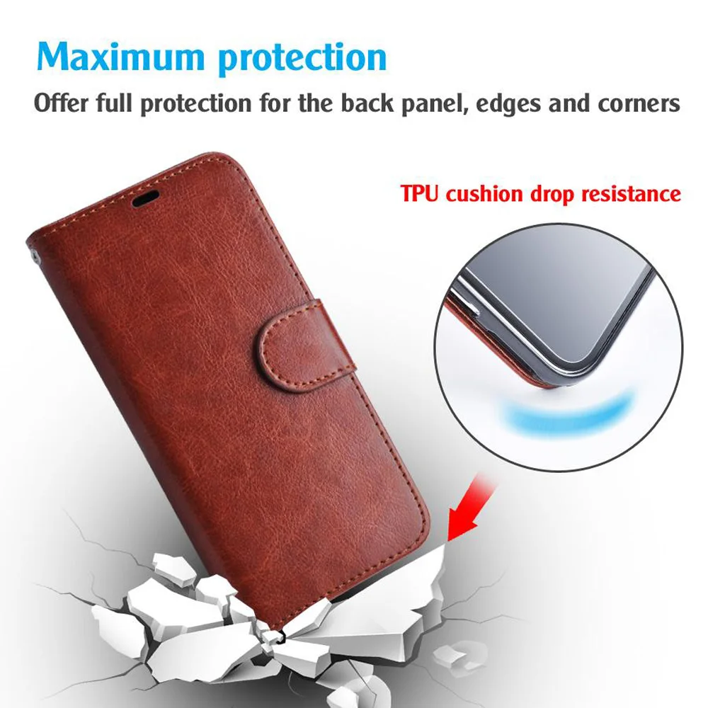 

For iPhone XS MAX XR X 8 7 Plus Retro Flip Stand Wallet Leather Case PhotoFrame Phone Cover For Samsung S9 S10 PLUS 100/300PCS