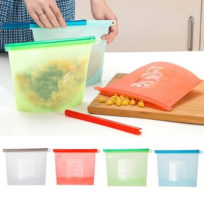 silicone fridge storage bolsas