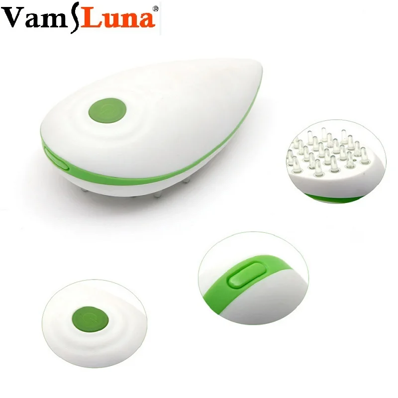 

Electric Scalp Head Massager Mini Handheld Combo Antistatic Promote Blood Circulation Vibrating Massage Hair Machine Brain Relax