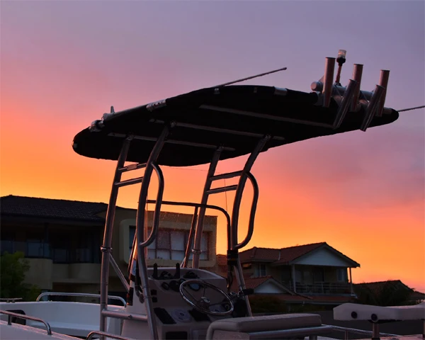 Promotion! Dolphin Pro2 Center Console Boat T Top Plus a 5 Fishing Rod Holders Package