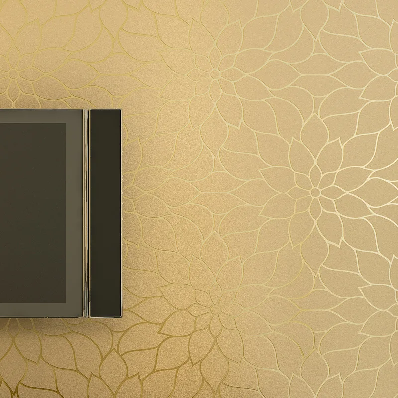 

Contracted and contemporary luxury deep embossing bedroom put with wallpaper The sitting room TV setting wallpaper No sales