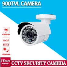 Горячий продавать, Белый HD 900TVL CCTV камеры видеонаблюдения 24 светодиодов 3.6 мм ИК открытый ВИДЕОНАБЛЮДЕНИЯ DVR камеры системы безопасности