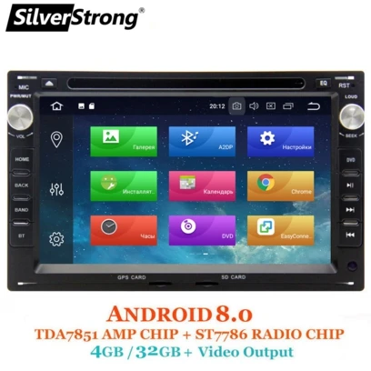 SilverStrong 4 GB Android 8,0-8,1 2din автомобильный DVD ips для VW Golf4 поло PASSAT B4 B5 бора для Octavia1 golf4 превосходное - Цвет: B4-PX5 8core