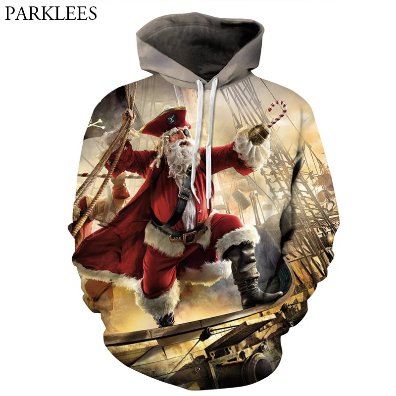 santa hooded sweatshirt