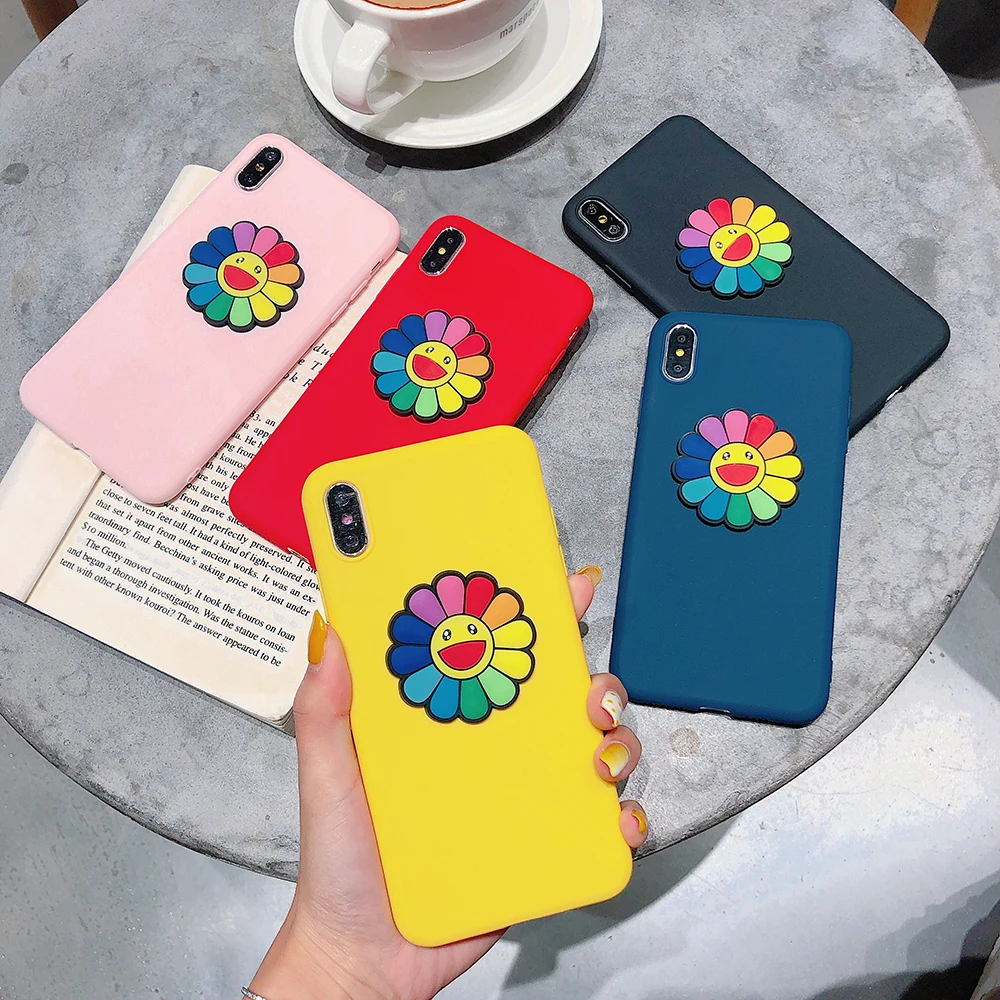 

For iphone 7 XS MAX Case Soft Silica gel Back Cover Cartoon cute 3D Case on For iphone6 6S 8Plus iphone XR Case Cover Phone cas
