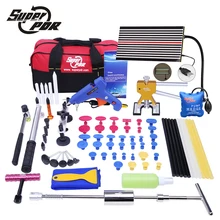 Super PDR Tools Paintless Dent Repair Tools Dent Removal Tools Dent Puller LED Lamp Reflector Board Hand Tool Set PDR Kit