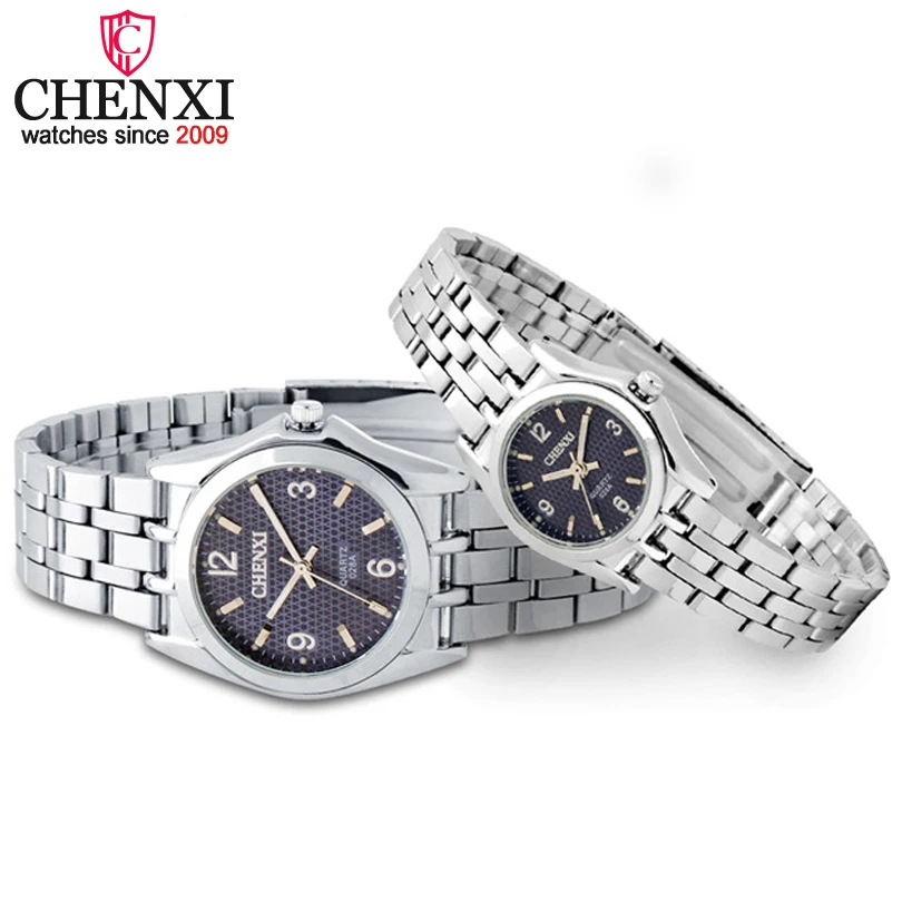 

CHENXI Luxury Brand Couple Watch Women Quartz Watches Men Waterproof Wristwatch Ladies Popular Wearing a Clock Round Dial Watch