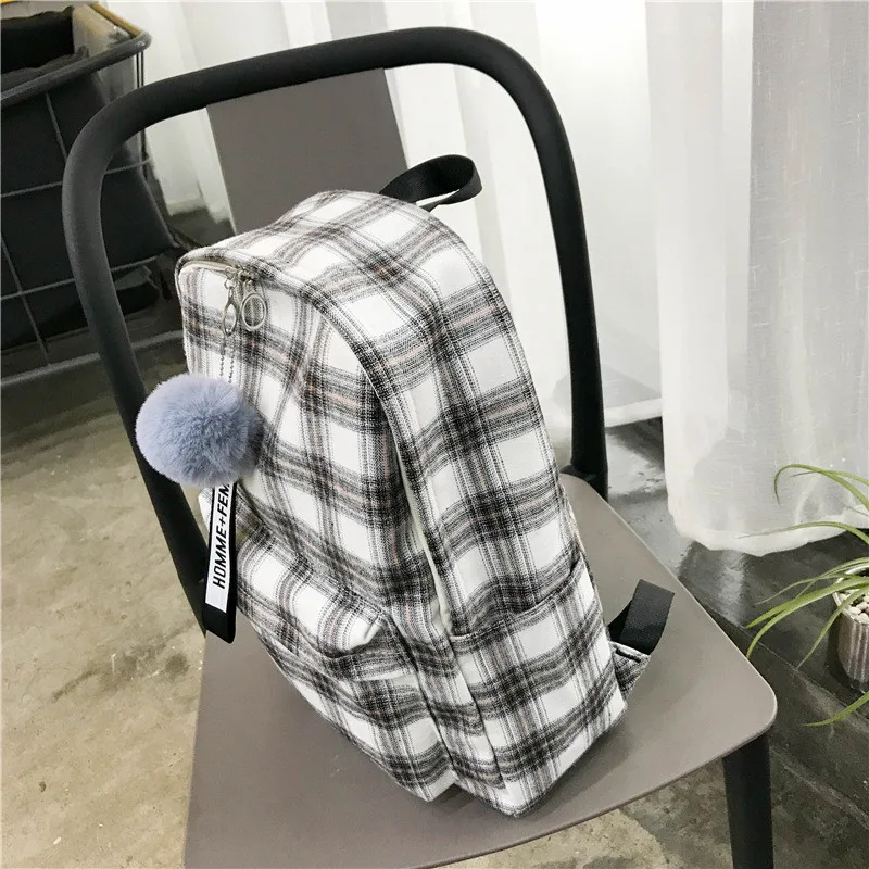 Women Backpack Female School Bag for Teenage Girls Laptop Striped Backpacks Travel Bag Fabric for Student Black Notebook Bagpack Women Backpack Female School Bag for Teenage Girls Laptop Striped Backpacks Travel Bag Fabric for Student Black Notebook Bagpack