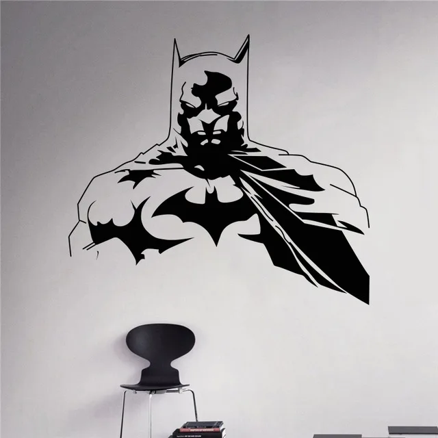 batman wall decal dark