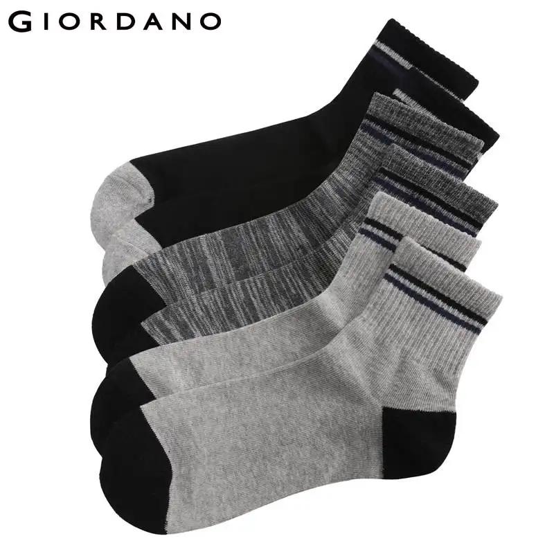 Giordano три пары мужских носков из натурального хлопка имеют множество вариантов