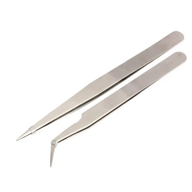Addfavor Portable Stainless Steel Manicure Tweezers Gel Nail Art