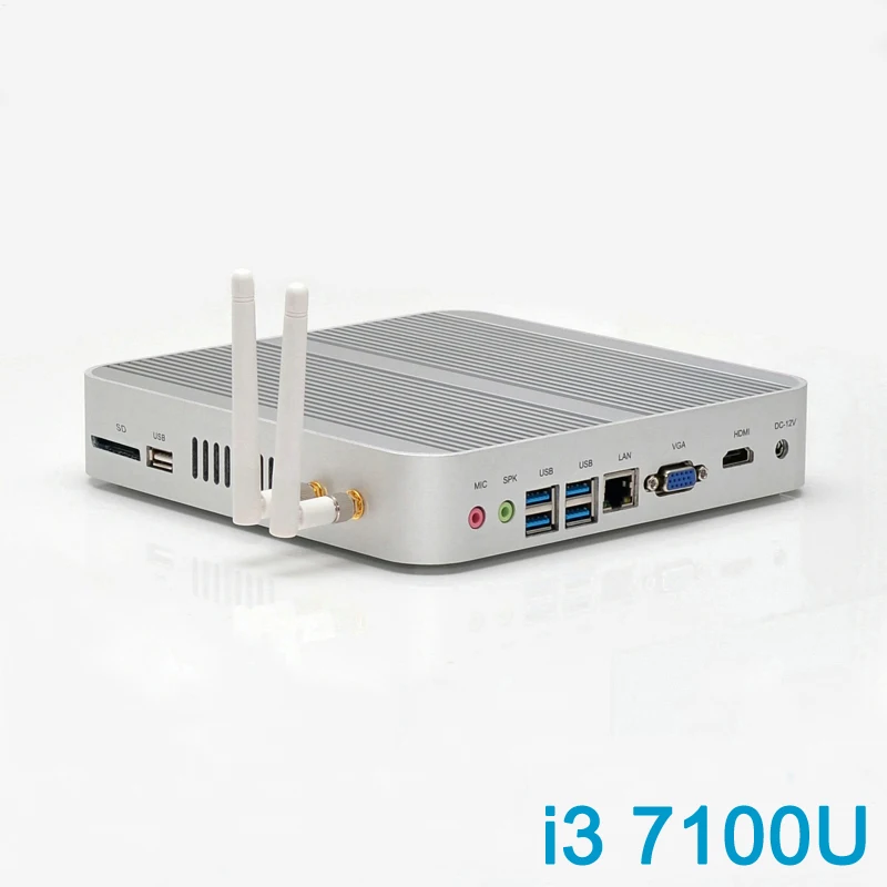 Lowest Price Intel Core i3 7100U Mini PC Windows 10 7th Gen Kaby Lake Fanless Mini Computer with 4K HD Graphics 620 300M Wifi VGA HDMI TV Box Lowest Price Intel Core i3 7100U Mini PC Windows 10 7th Gen Kaby Lake Fanless Mini Computer with 4K HD Graphics 620 300M Wifi VGA HDMI TV Box