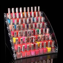 Mordoa-organizador de esmalte de uñas acrílico, soporte de exhibición de joyería, cosméticos, manicura, caja de maquillaje acrílico transparente, 2-3-4-5-6-7 capas