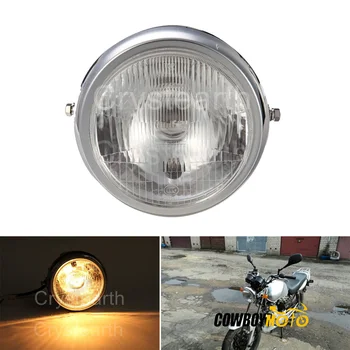 

7 Inch Amber LED Headlights Classic Round Motorcycle Headlight DRL Headlamp For Yamaha YBR125 YBR 125 02-13 03 04 05 06 07 08 09
