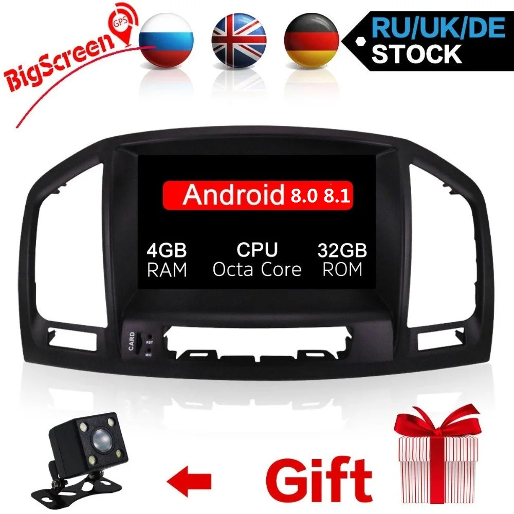 Автомагнитола с восьмиядерным процессором Android 8 0 1 GPS Navi для Opel Insignia 2008