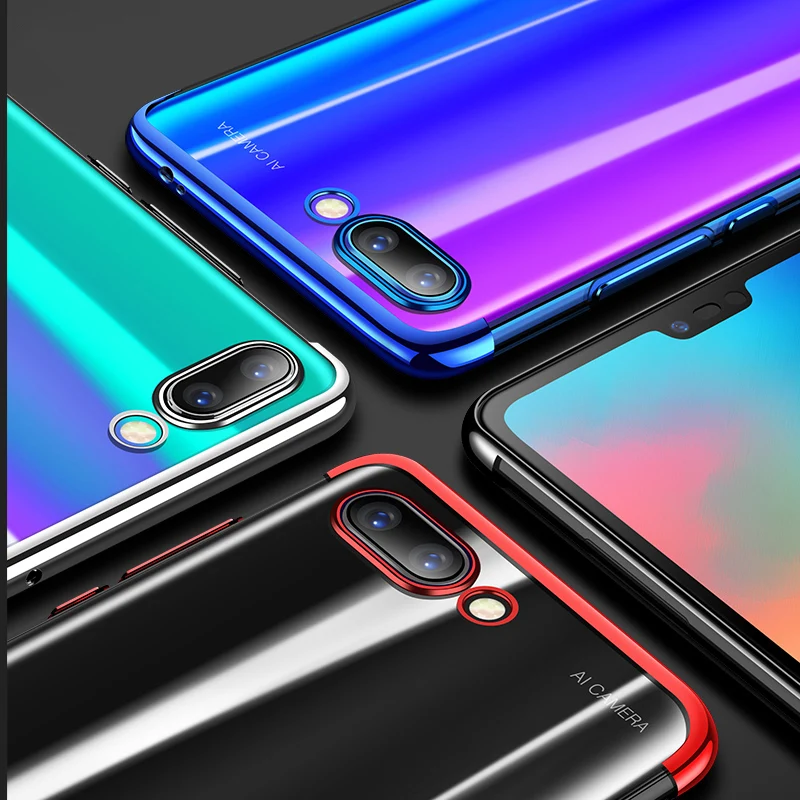 Прозрачный мягкий силиконовый чехол для Huawei Honor 10 тонкий накладка 10Lite 8 9X 20 Pro