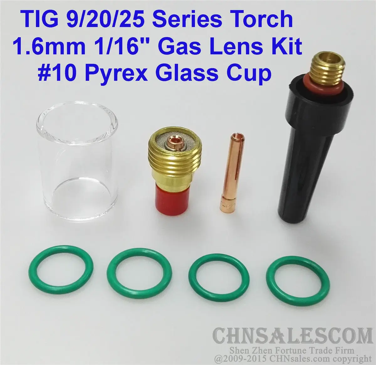 CHNsalescom8 шт. TIG Сварочная горелка газовый объектив комплект пирекс для Tig WP 9/20/25