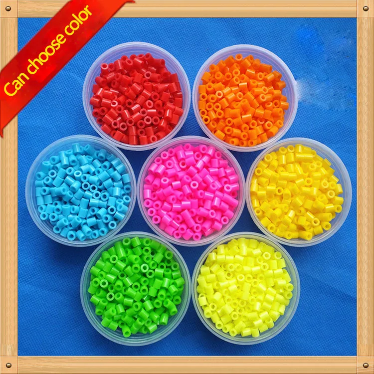 400 шт./кор. 5 мм хайгрейд hama бусины, бисер perler различные цвета foodgrade hama предохранитель бисер образования детей Diy PUPUKOU - изображение