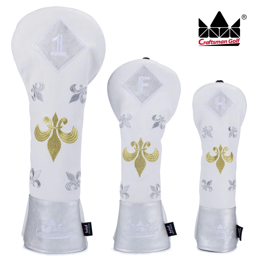 جديد وصول شحن مجاني حرفي الذهبية والفضة التطريز بو الجلود جولف headcovers الخشب رئيس نادي يغطي ل #1 # f # h جديد وصول شحن مجاني حرفي الذهبية والفضة التطريز بو الجلود جولف headcovers الخشب رئيس نادي يغطي ل #1 # f # h