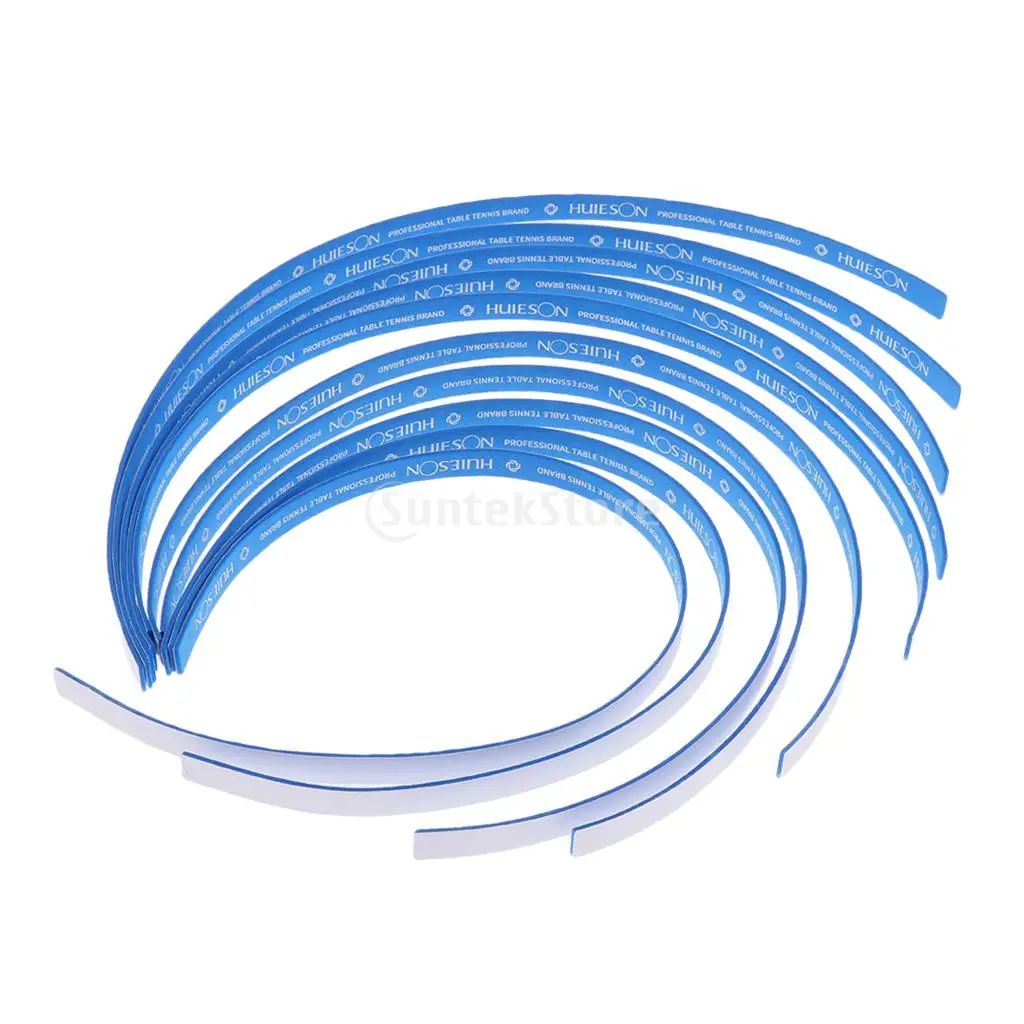 10 Pieces Table Tennis Racket Edge Tape Table Tennis Paddle Bat Sponge Side Tape Protector Blue