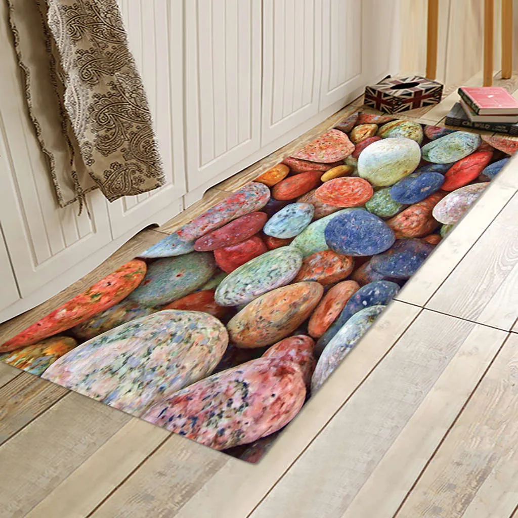 

Living Room Bedroom Non Slip Small Accent Throw Rugs Long Kitchen Mat Bath Carpet Floor Mat Home Entrance Doormat Home Decor