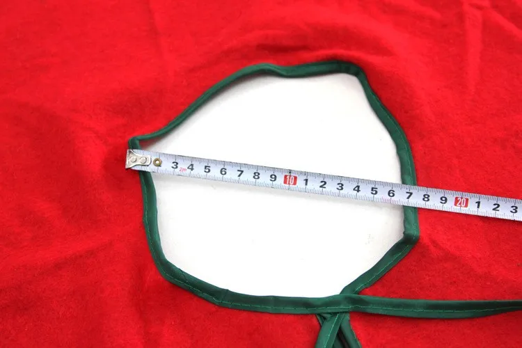 3" диаметра 90 см вышитая Красная рождественская елка юбка рождественские украшения подарок коврик с веселой Рождественская надпись