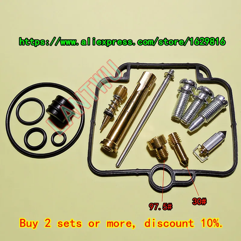 

(1 set $ 18.5)Bandit250 (GSF250) GJ77A VS/V/Z Mikuni carburetor repair kit Configuration Jet needle (J.N.) and Needle jet (N.J.)