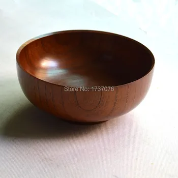 

natural Wood pickle soup bowl instant health noodles rice bowl zakka style for child 16.5*7cm