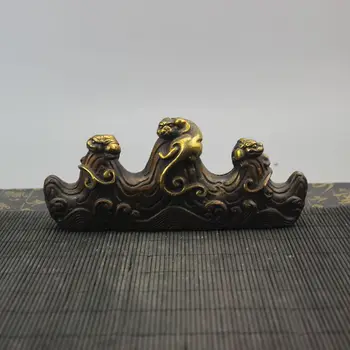 

Decorative ornaments for antique pure copper pen shelf and stationery