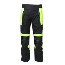 Men’s Reflective Motocross Riding Sports Pants Racing Windproof Motorcycle Trousers with Removable Protector Guards for Summer