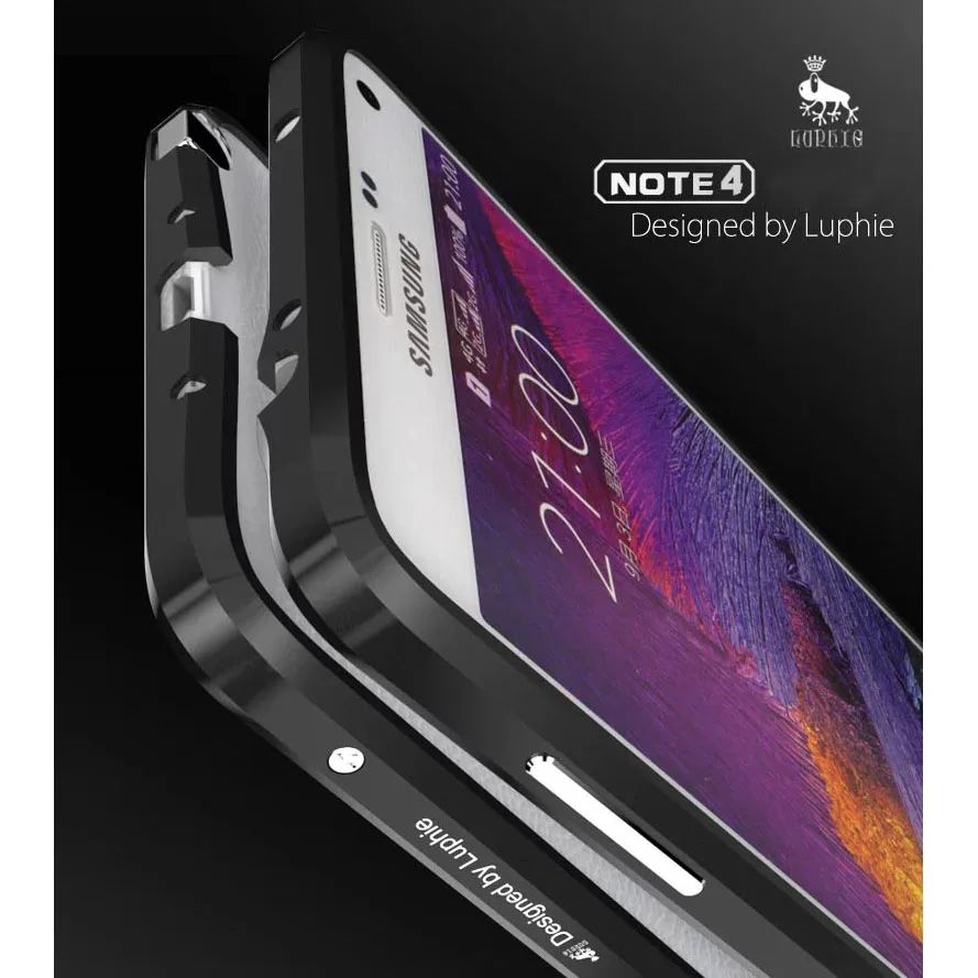 bilder für Neue Edle Luxus Stoßdämpfer Für Samung Galaxy Note 4 Aluminium Fall für Samsung-anmerkung 4 N9100 Metallstoßkasten Erweiterte Legierung Rahmen bilder für Neue Edle Luxus Stoßdämpfer Für Samung Galaxy Note 4 Aluminium Fall für Samsung-anmerkung 4 N9100 Metallstoßkasten Erweiterte Legierung Rahmen