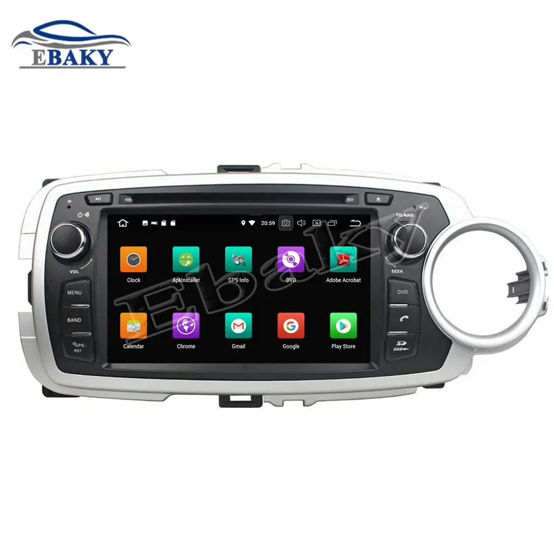 Flash Deal NaviTopia 7inch 4GB RAM 64GB ROM Octa Core Android 9.0 Car DVD Player For Toyota YARIS 2012 2013/GPS 2