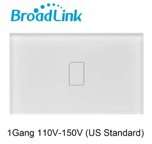 Broadlink TC2 3 банда США 433 МГц Verbinding MurTouch панель Lichtschakelaar afstandard US standard Voor Smart Home Systeem - Цвет: 1 Gang US 110v-150v