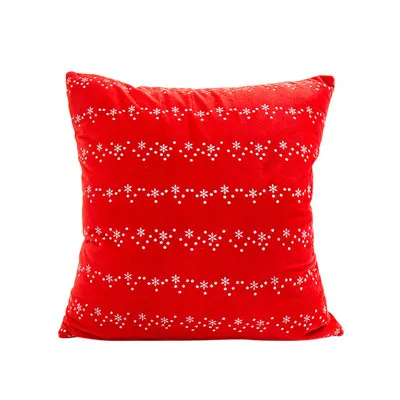 Новинка, красный чехол для подушки 43*43 см, 1 шт., супер мягкая Бархатная подушка для дивана, поясная наволочка для подушки, домашний декор, рождественские Чехлы для подушек 35 - Цвет: D
