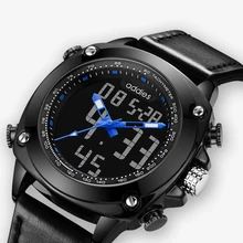 Новые мужские модные спортивные цифровые часы мужские кожаные водонепроницаемые мужские кварцевые часы Дата светодиодный аналоговые часы Relogio Masculino