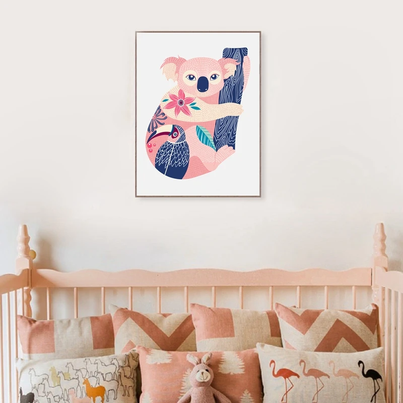 Australia-Animal-Koala-Print-Pictures-Cartoon-Animal-Koala-Canvas-Art-Painting-Home-Wall-Decoration (2)