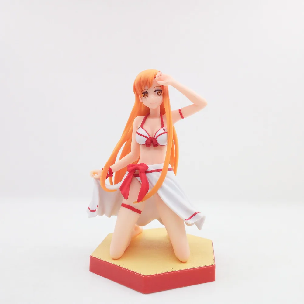 Sword Art Online action model figure anime bikini 14cm collection swimsuit version toys