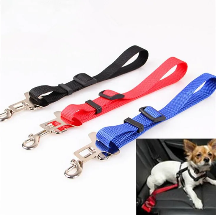 Image Red Blue Black Army Green Adjustable Dog Cat Pet Car Safety Seat Belt ZMPJ194