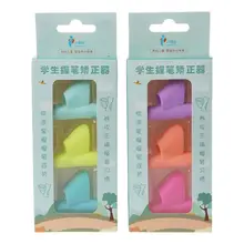 6 шт. силикано коррекции осанки инструмент ручка для детей карандаш держатель помочь узнать письменные инструменты