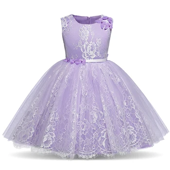 

Lace Flower Girl Dress 2018 for Weddings Tulle Tutu Kids Clothes Dresses Girls Party Birthday Outfits Princess Children Vestidos