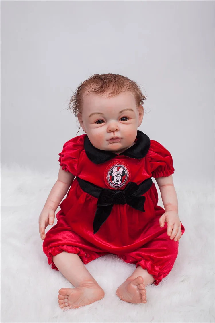 

50cm Soft Body Silicone Reborn Baby Doll Lifelike Newborn Baby-Reborn Birthday Gift Girl Brinquedos boneca reborn high quality
