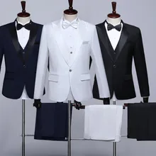Специальное предложение-Классический Тонкий Однобортный Для мужчин Бизнес костюм жениха костюм/дружки формальный костюм 232
