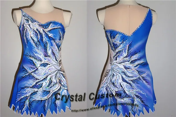 

Детское платье для катания на коньках, с кристаллами