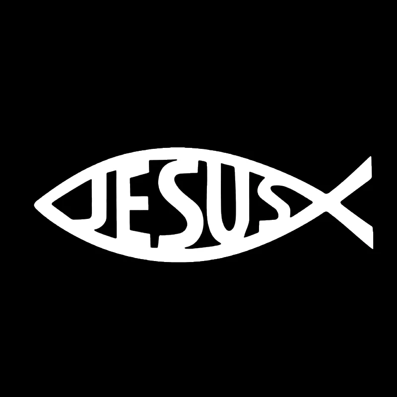 Отражающие виниловые наклейки для автомобиля JESUS Fish аксессуары мотоциклов